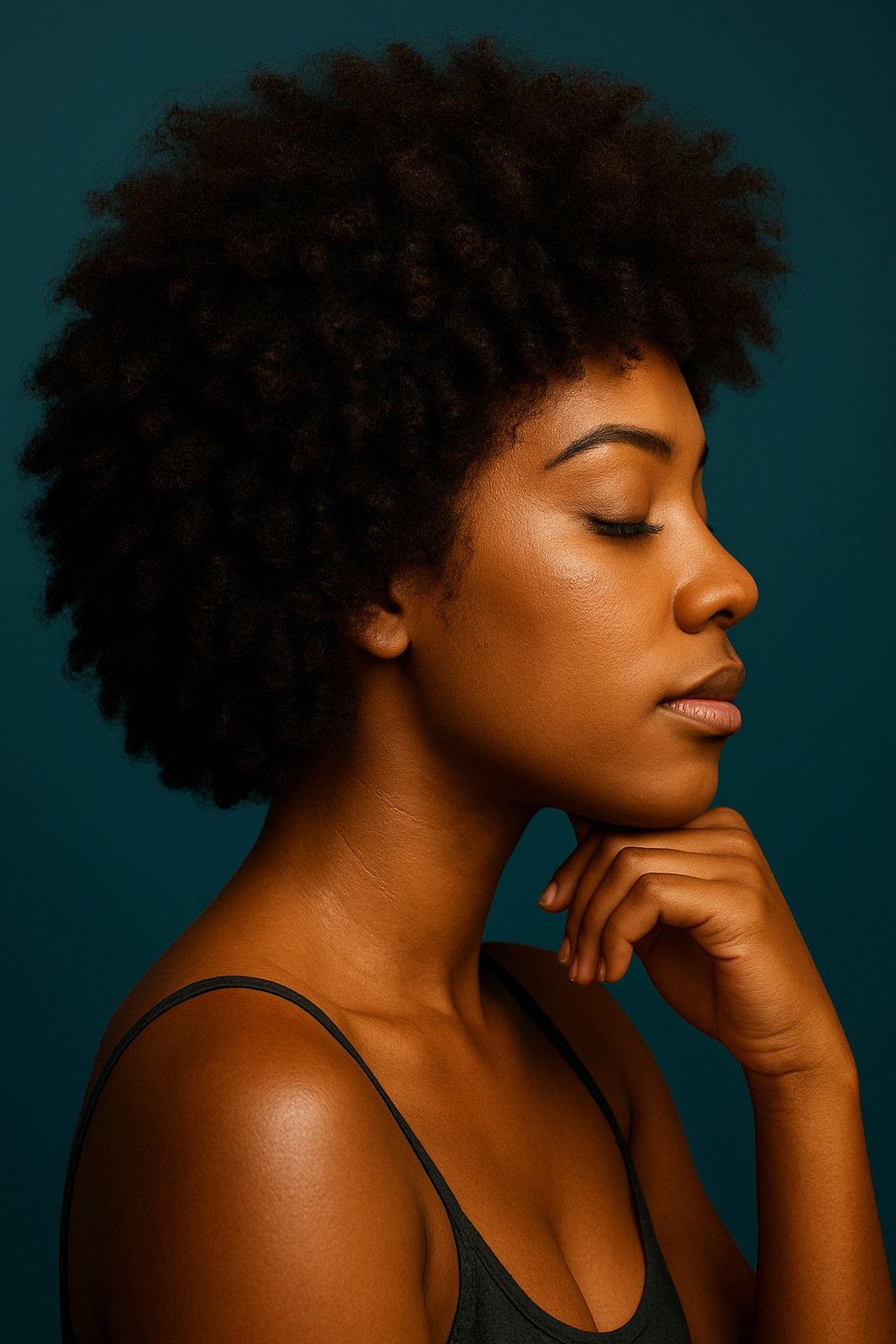 Natural afro hair